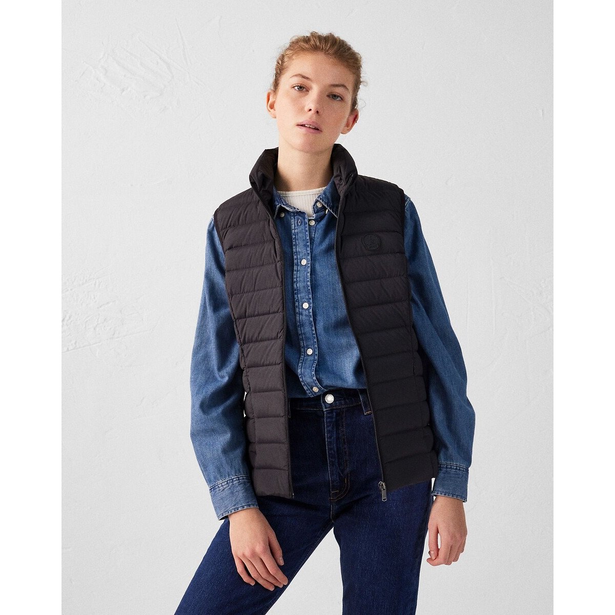 Grenada Padded Gilet with Zip Fastening and High Neck
