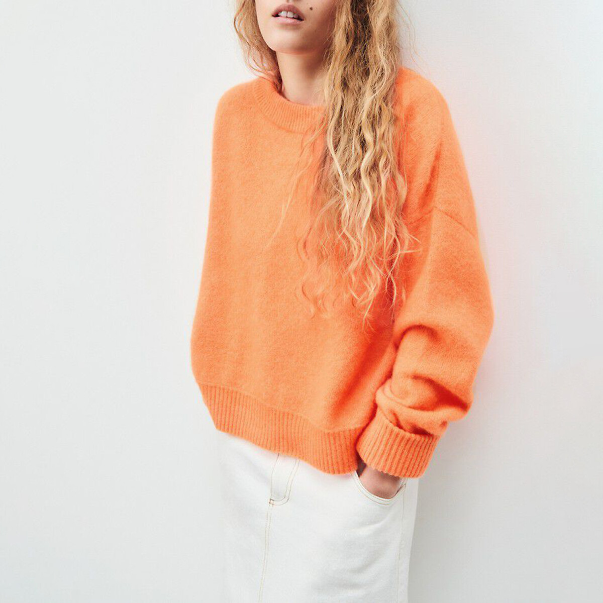 Vitow Loose Fit Jumper with Boat Neck