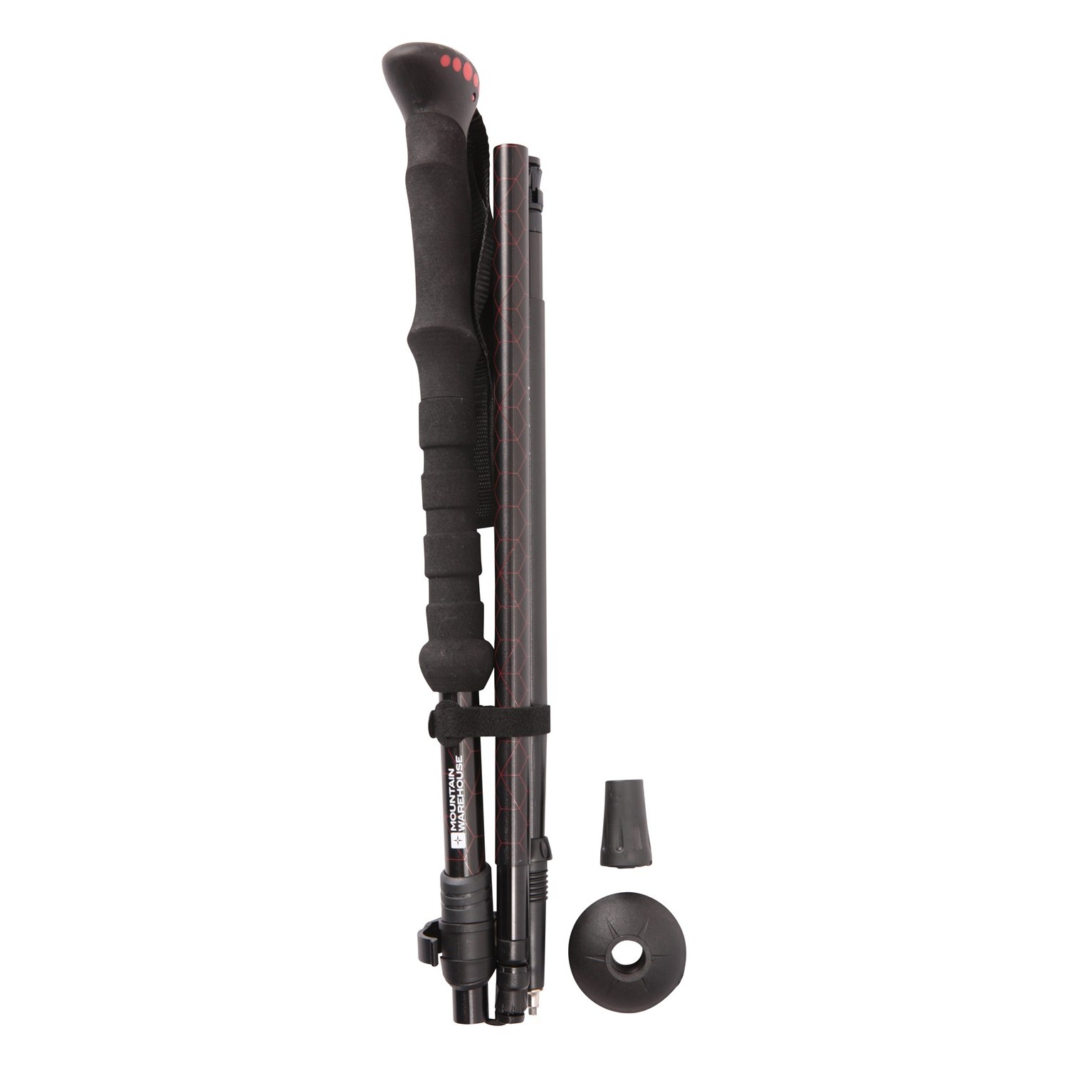 Mountain Warehouse Unisex Blencathra Trekking Poles Set (Black) - One Size