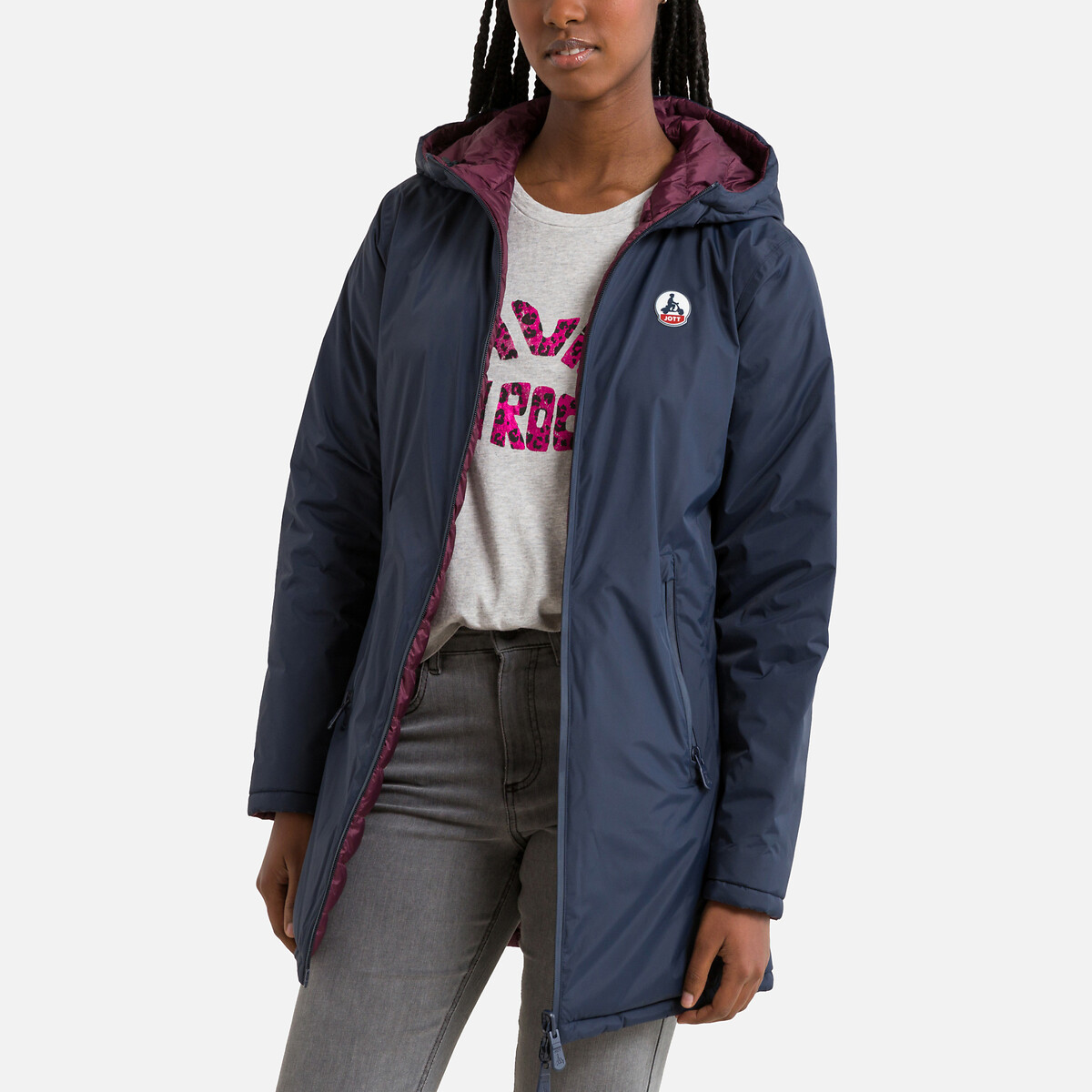 Roma Reversible Waterproof Padded Jacket with Hood
