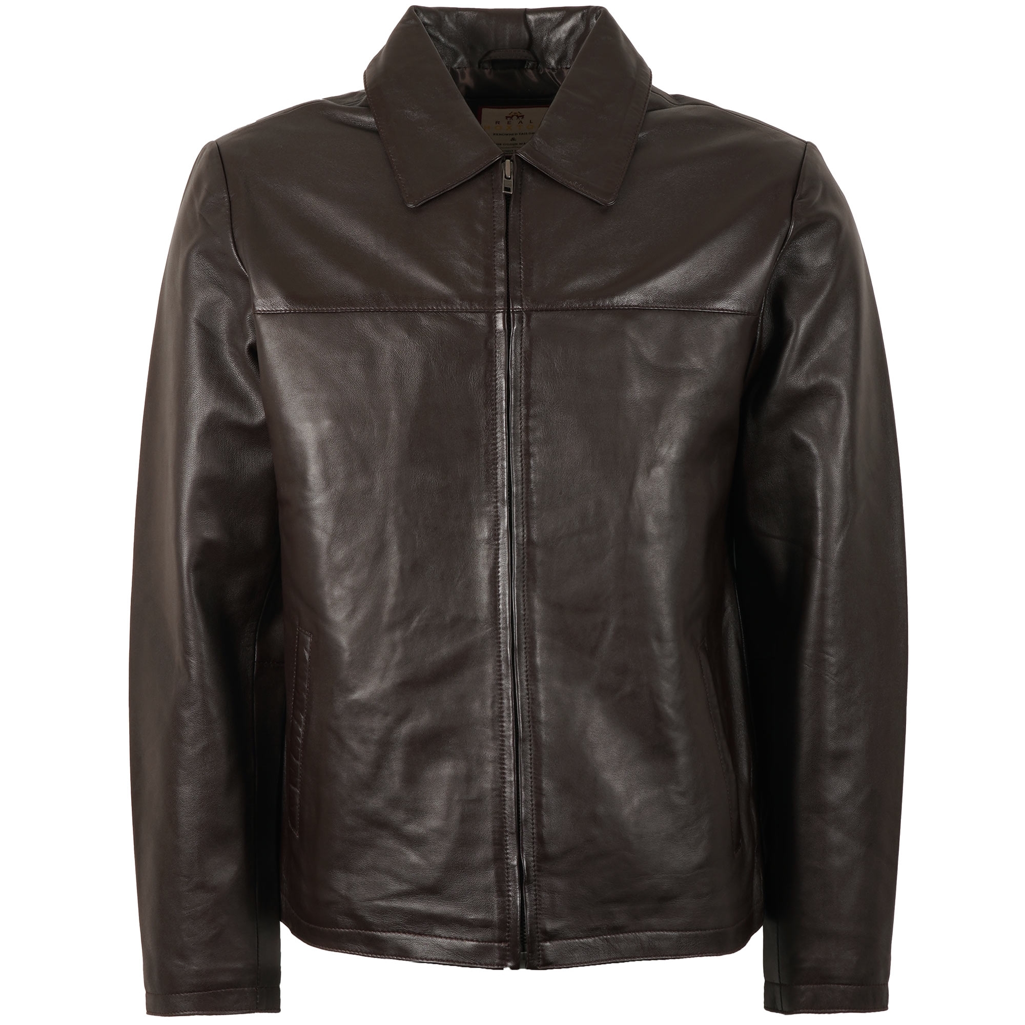Classic Leather Jacket - Brown