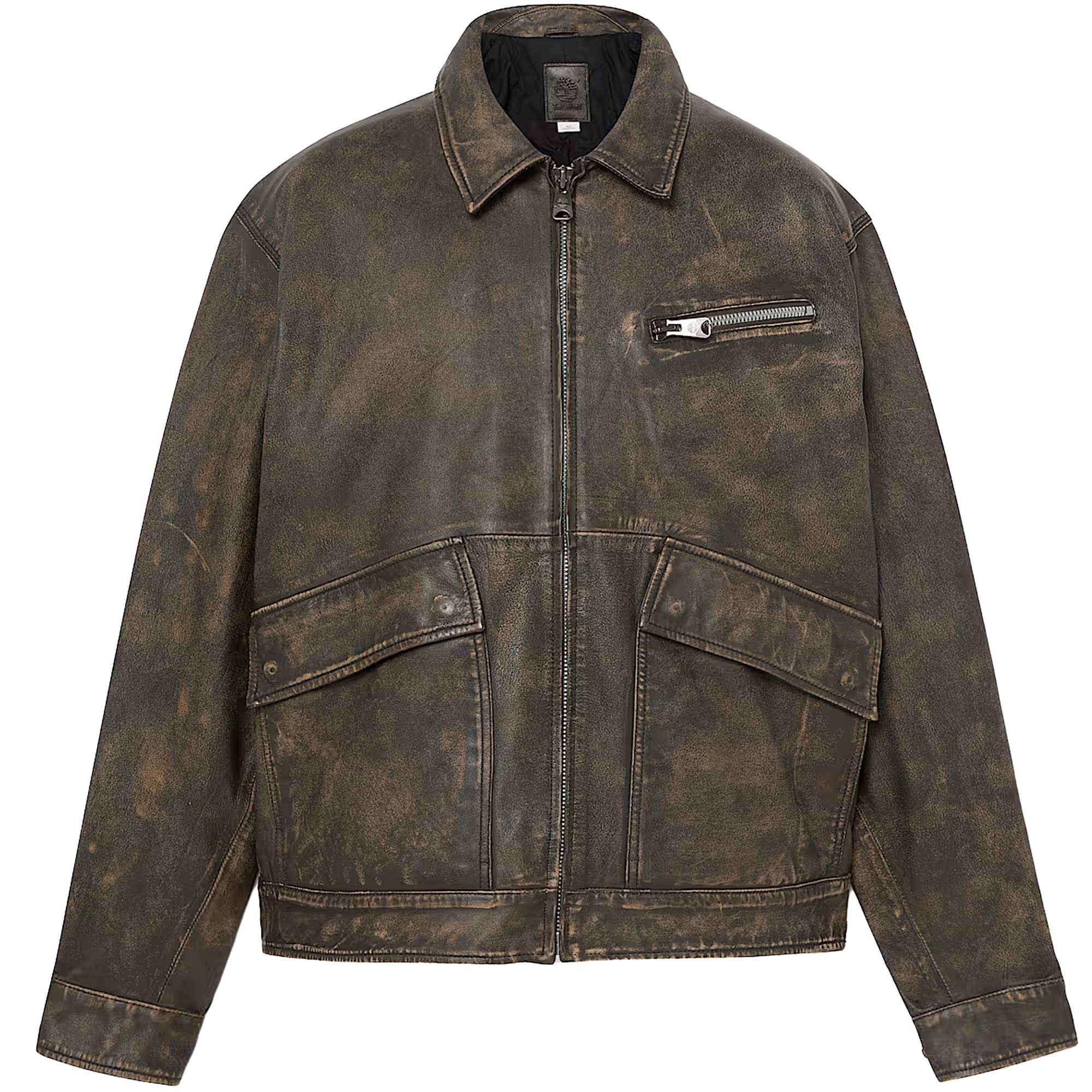 Strafford Leather Bomber Jacket - Brown