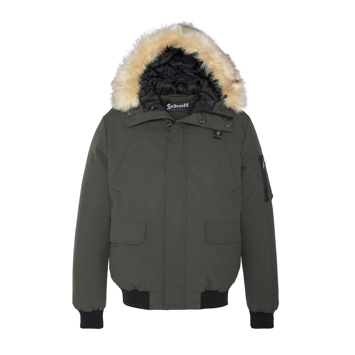 Keyburn Warm Bomber Jacket with Zip Fastening and Hood
