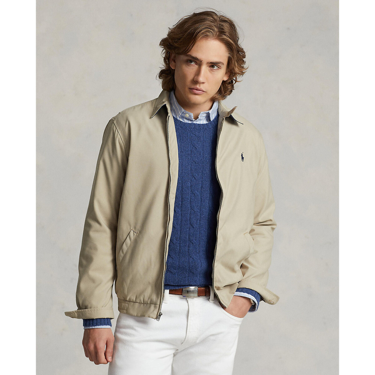 Harrington Windbreaker Jacket with Pockets