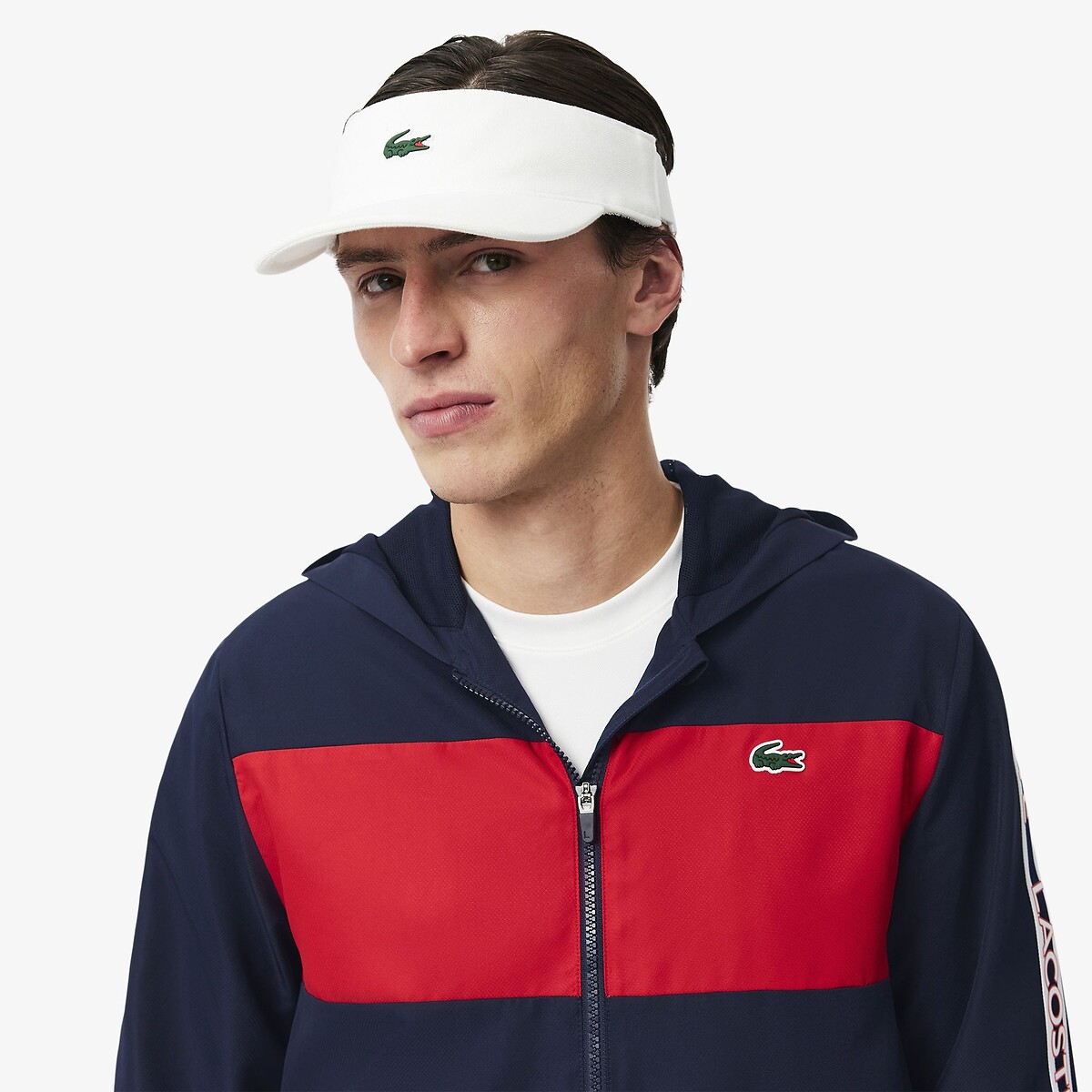 Sports Jacket with Lacoste Logo Stripe