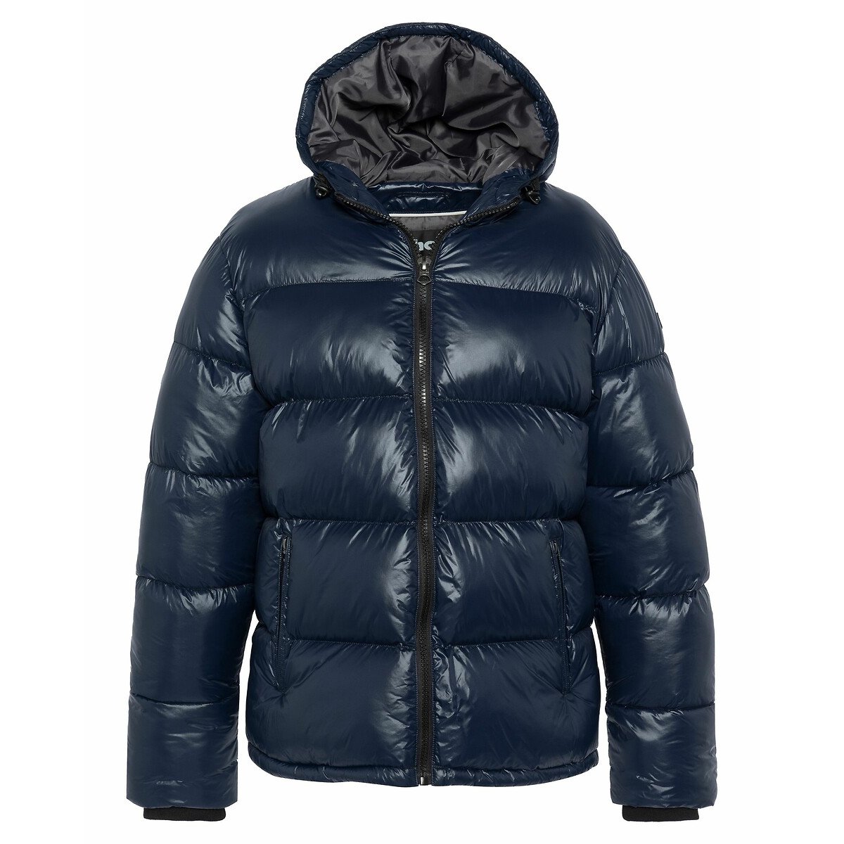 Columbus High Shine Padded Puffer Jacket with Hood