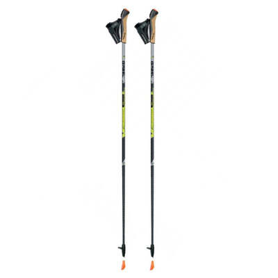 Gabel X-5 Walking Poles - Black/Yellow