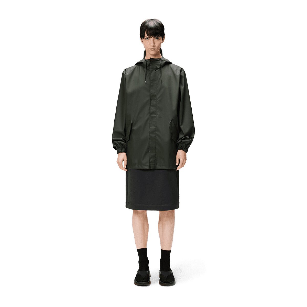 Unisex Waterproof Hooded Coat, Fishtail Jacket