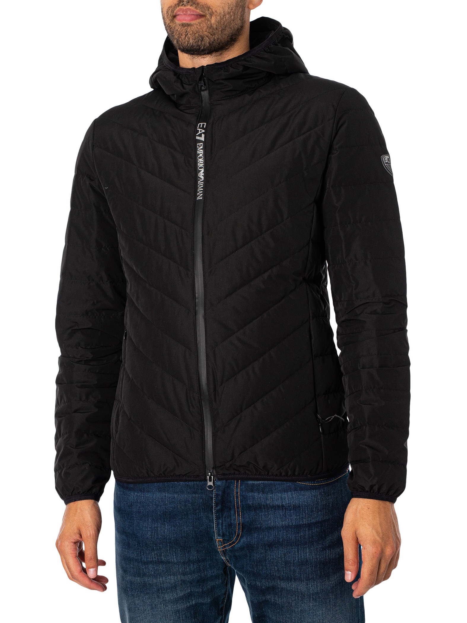 Logo Zip Down Jacket