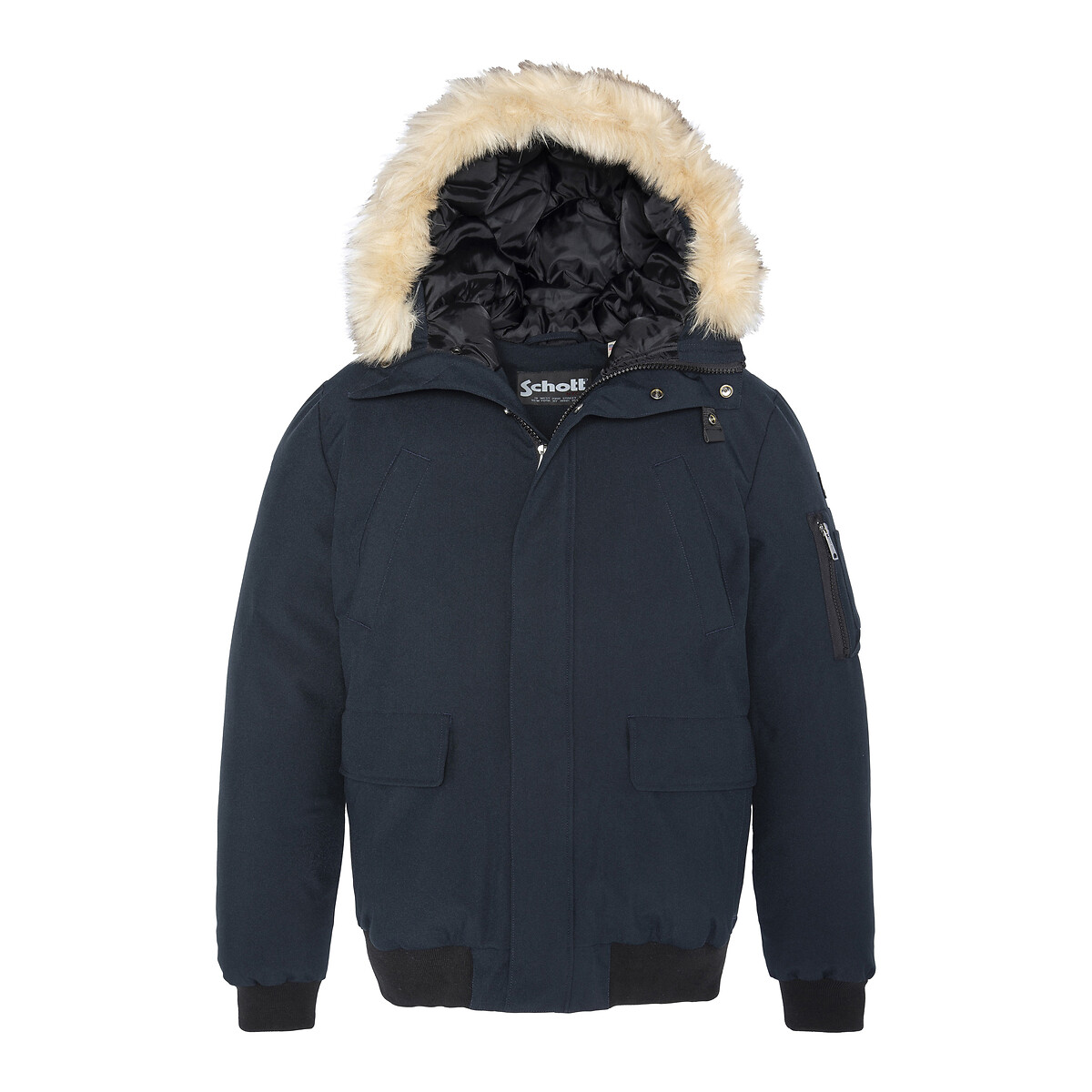 Keyburn Warm Bomber Jacket with Zip Fastening and Hood
