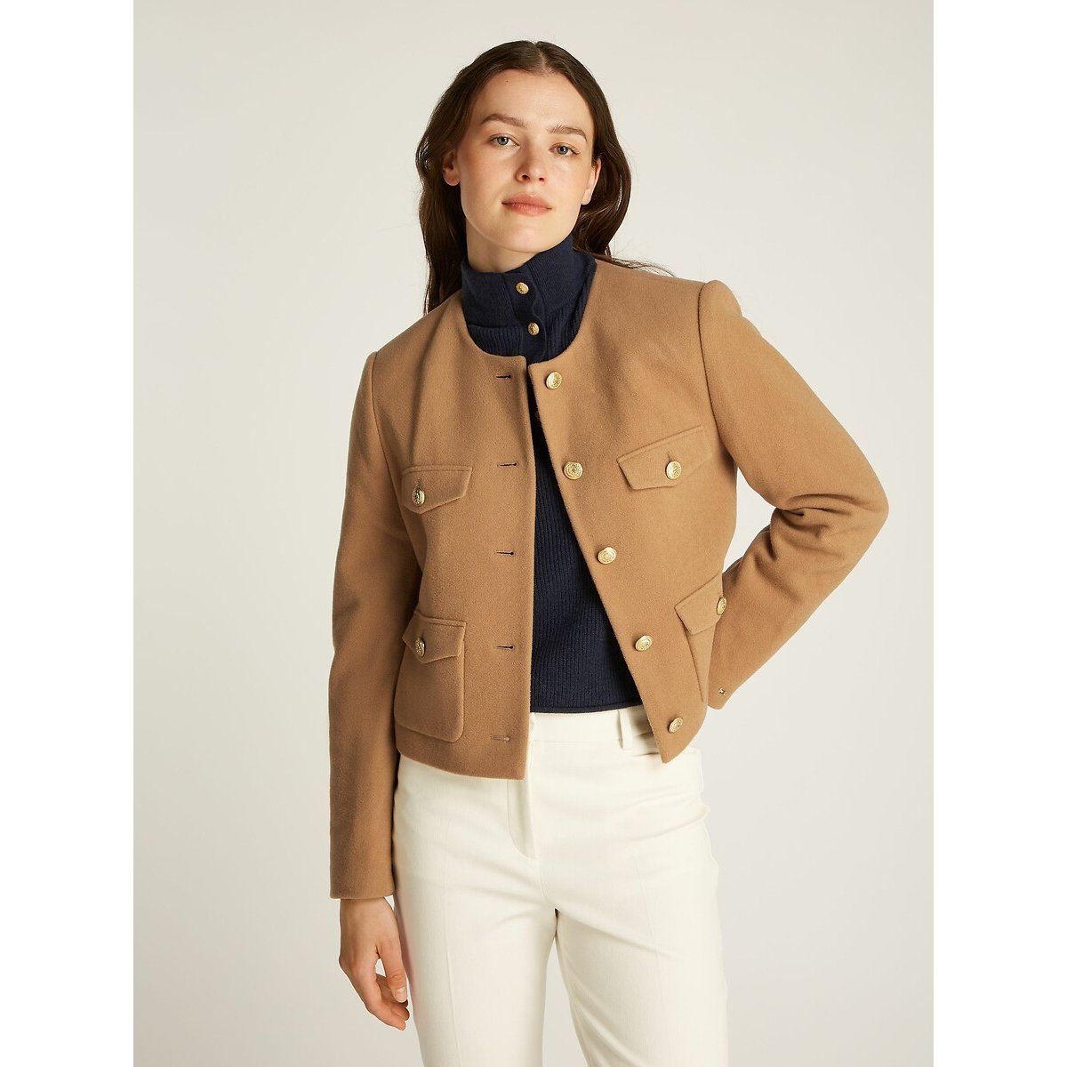 Short Straight Fit Jacket