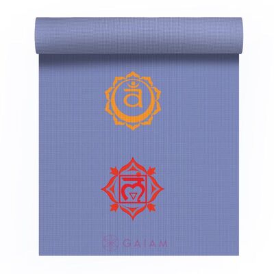 Gaiam Chakra 4 MM Yoga Mat - Purple