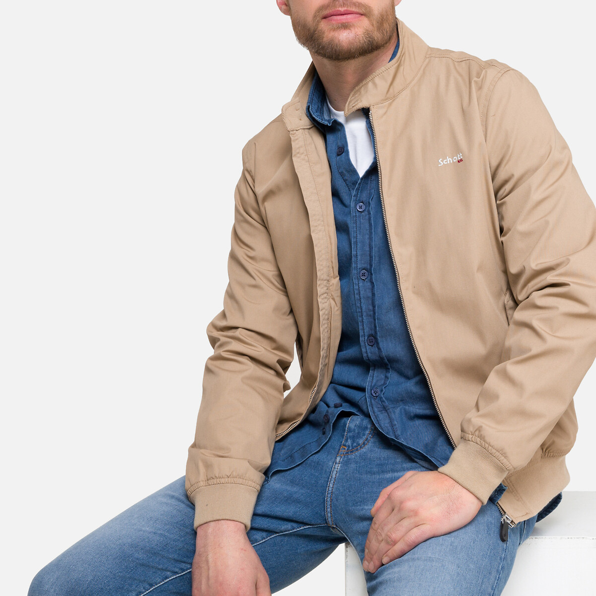 Cabl 1220 Zip-Up Jacket with High Neck
