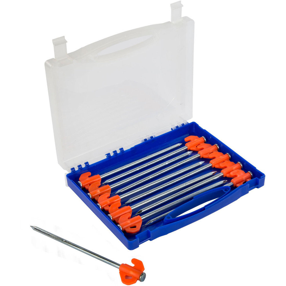 Regatta Mens Durable Steel Rock & Hard Ground Tent Pegs 20 Pack - White - One Size
