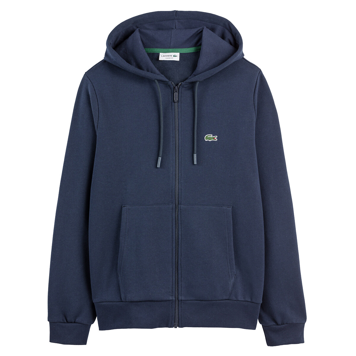 Zip-Up Hoodie in Organic Cotton Blend