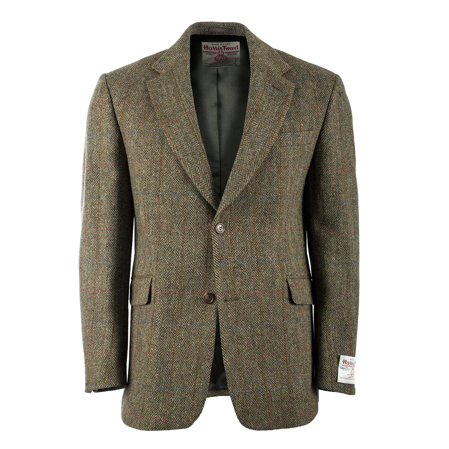 Men's Barra Harris Tweed Jacket Green Green / 38 / Regular