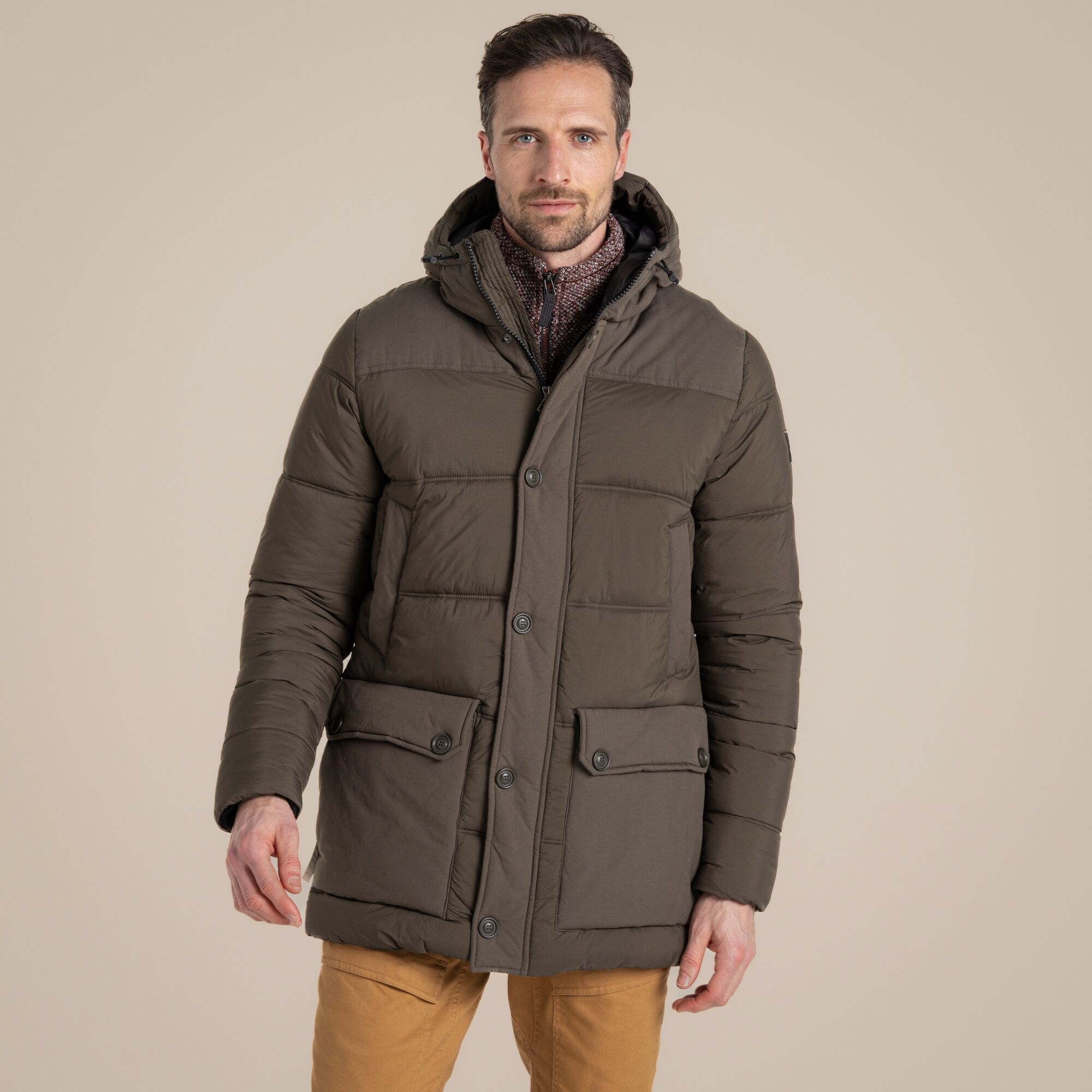 Craghoppers Men's Flynn Insulating Hooded Jacket Woodland Green