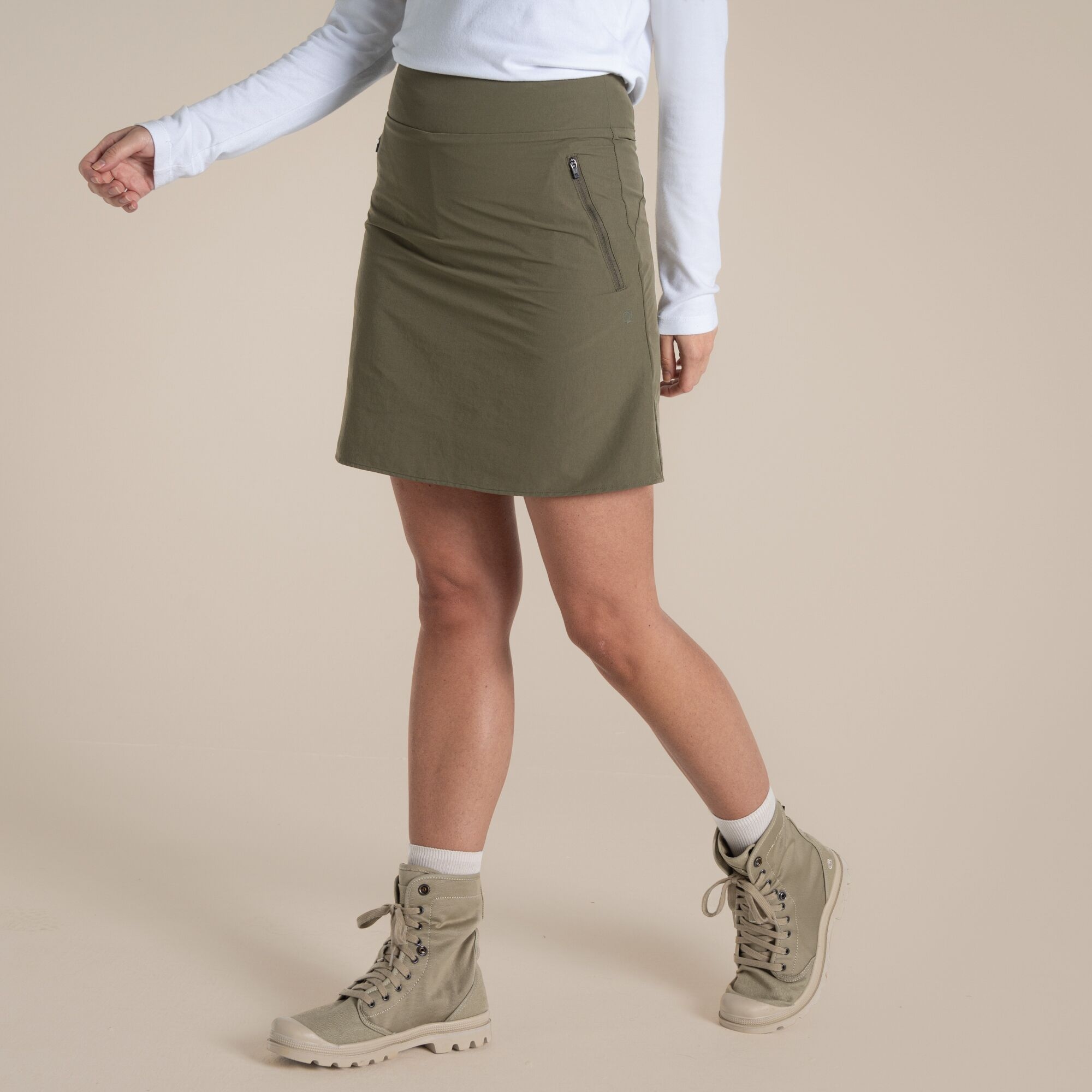 Craghoppers Women's Nosilife Pro Skort II Wild Olive