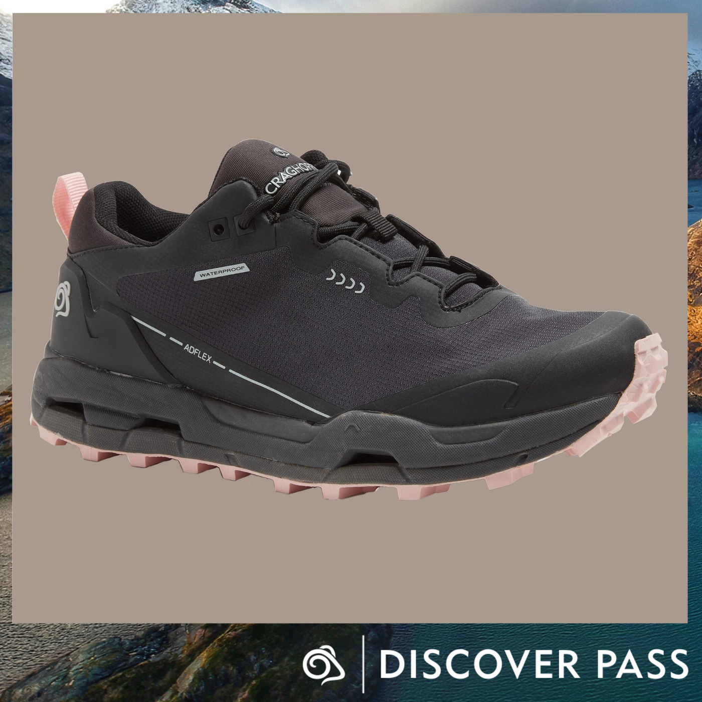 Craghoppers Women's Lady Adflex Low Black / Pink Clay
