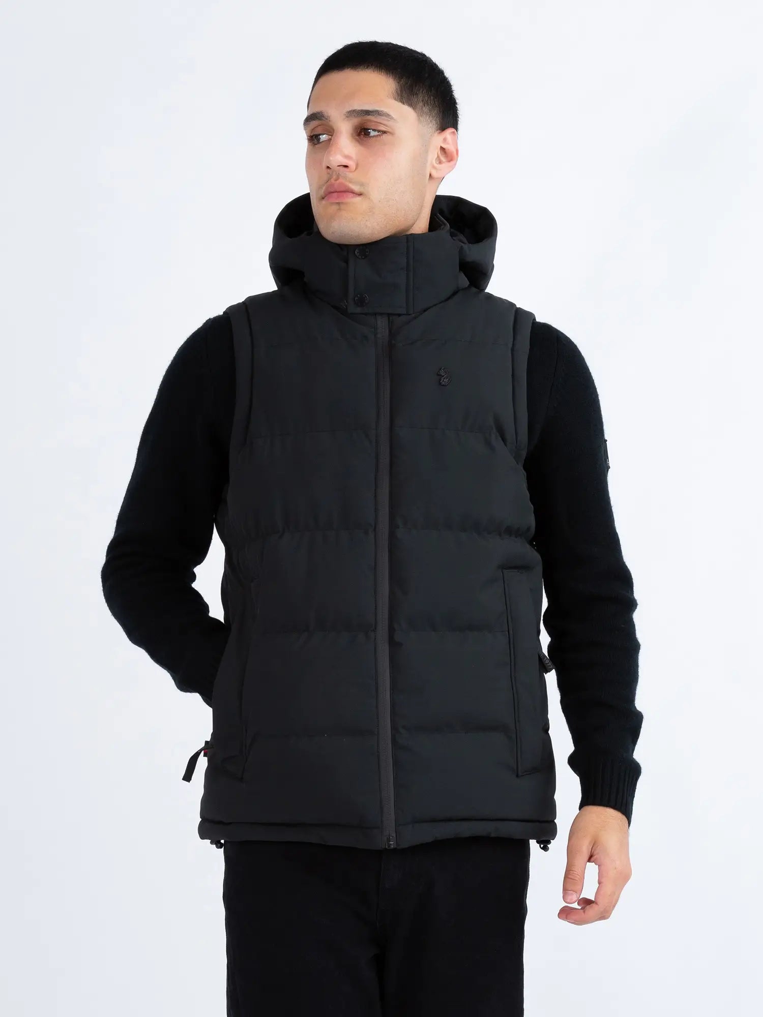 VIENNA QUILTED HOODED GILET