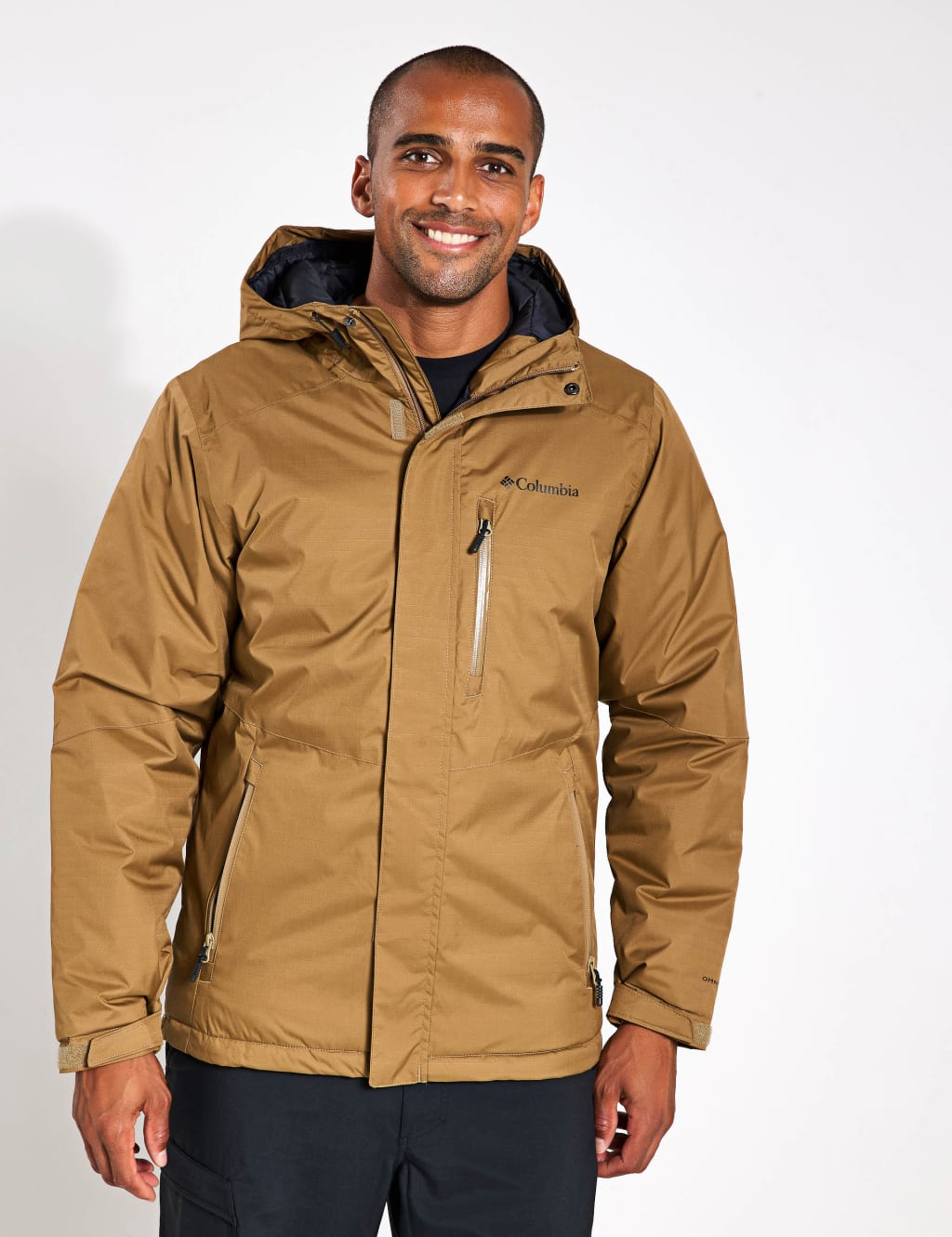 Columbia Male Oak Harbour II Quilted Waterproof Jacket - M - Tan, Tan