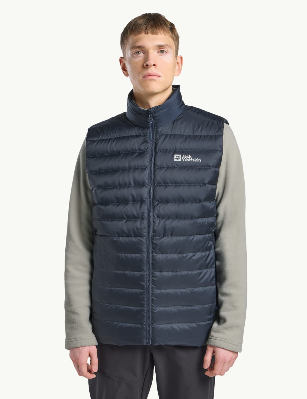 Jack Wolfskin Male Pilvi Padded Zip Up Gilet - Navy, Navy