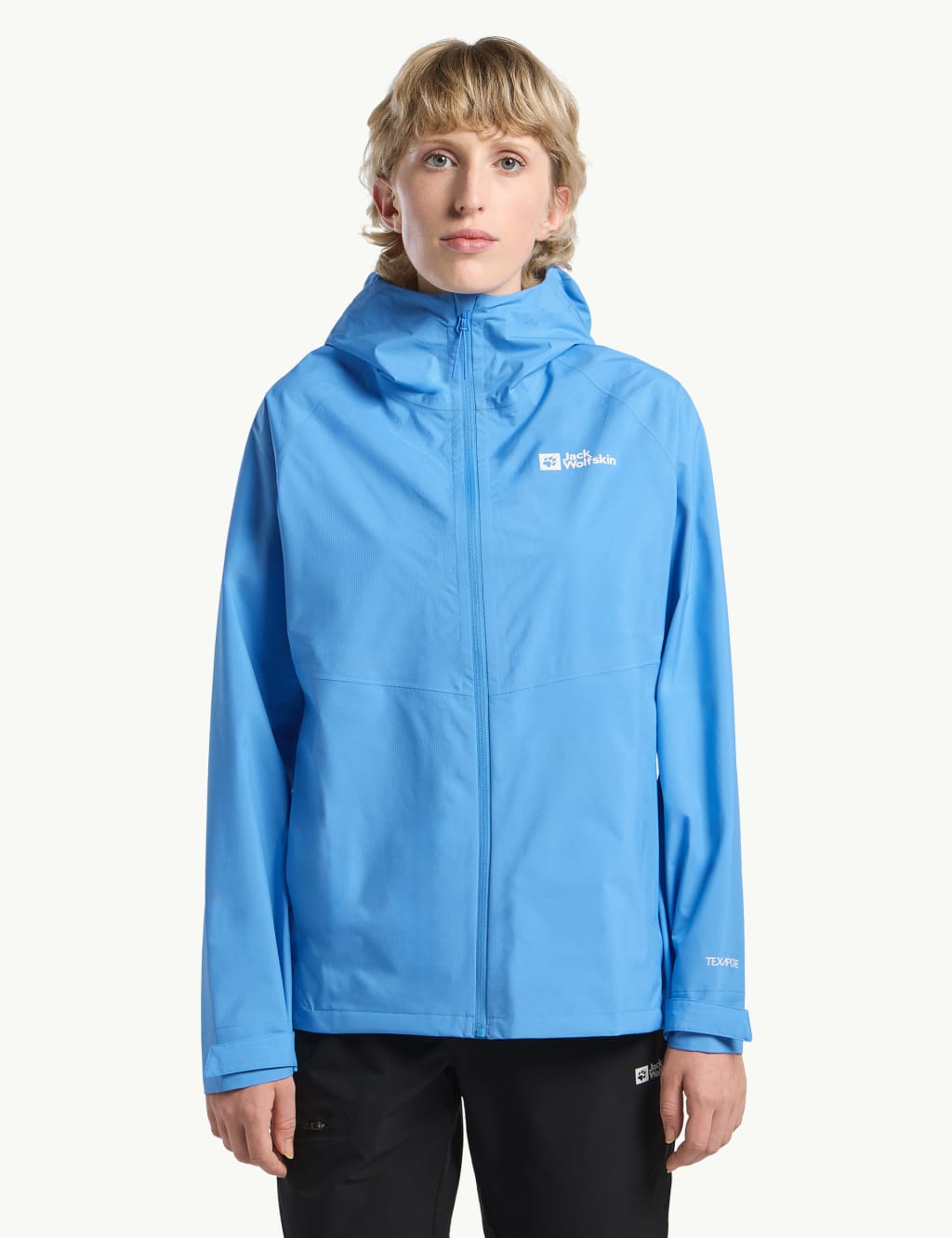Jack Wolfskin Female Prelight 2.5 Layer Raincoat - M - Blue, Blue