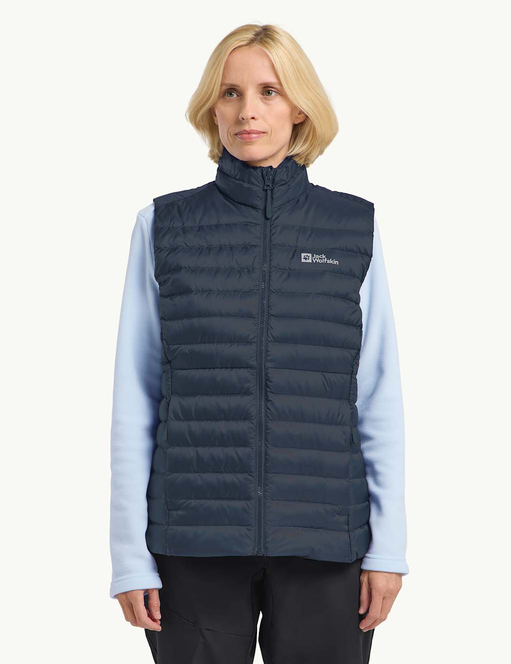 Jack Wolfskin Female Pilvi Down Gilet - M - Navy, Navy