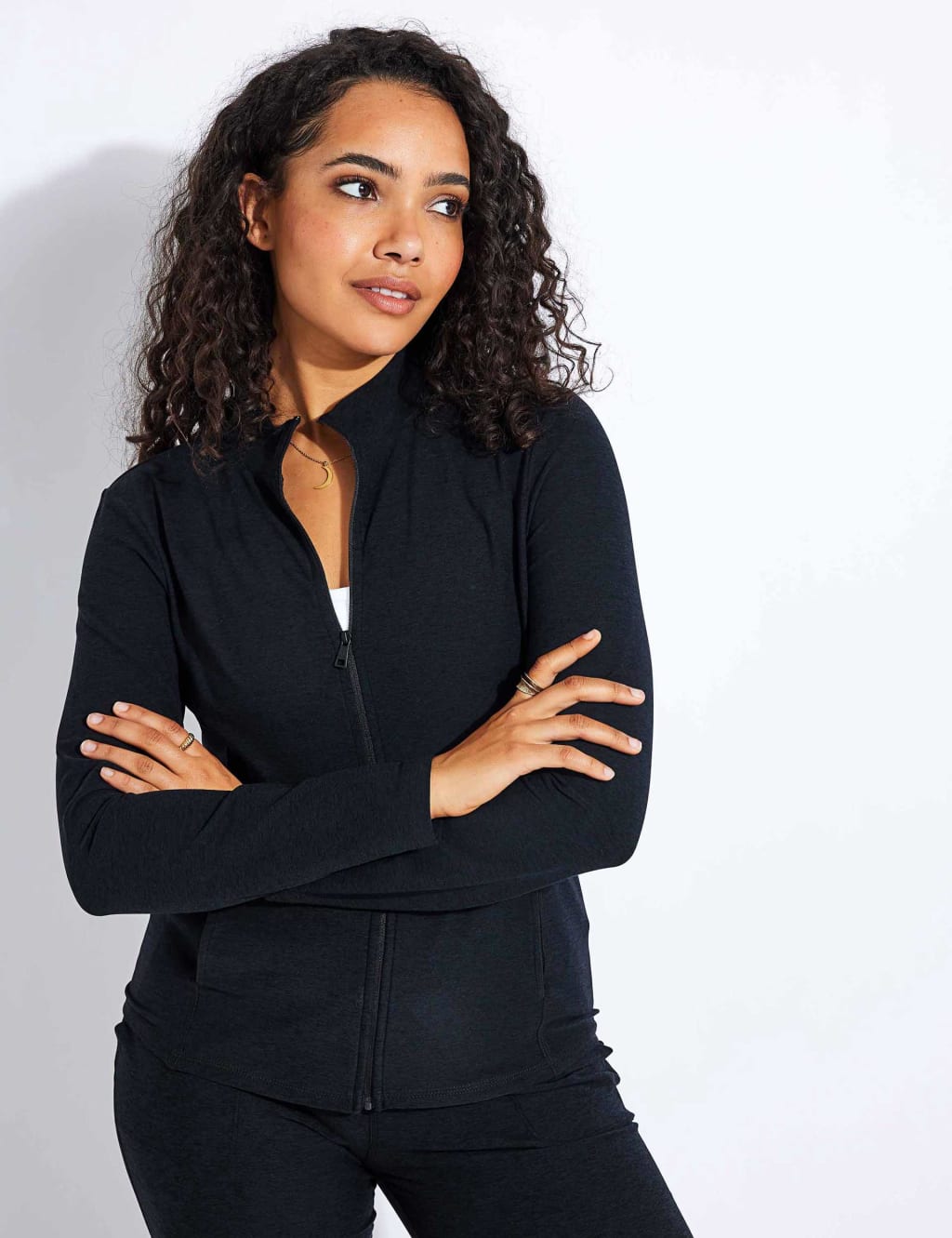Beyond Yoga Female Spacedye On The Go Sports Jacket - M - Black, Black
