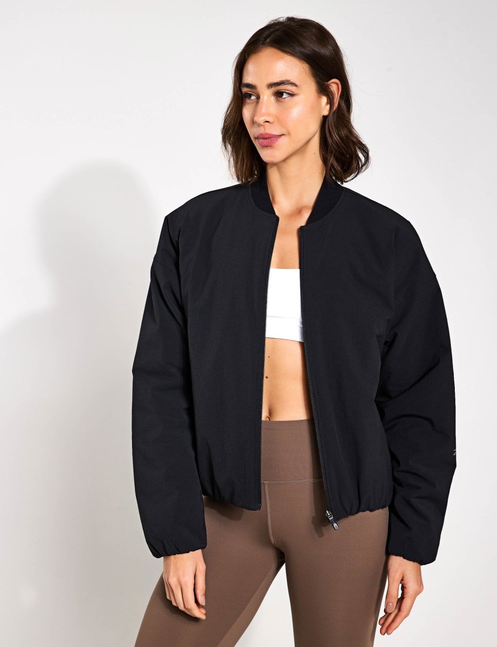 Reebok Female Active Collective Skystretch Sports Jacket - Black, Black