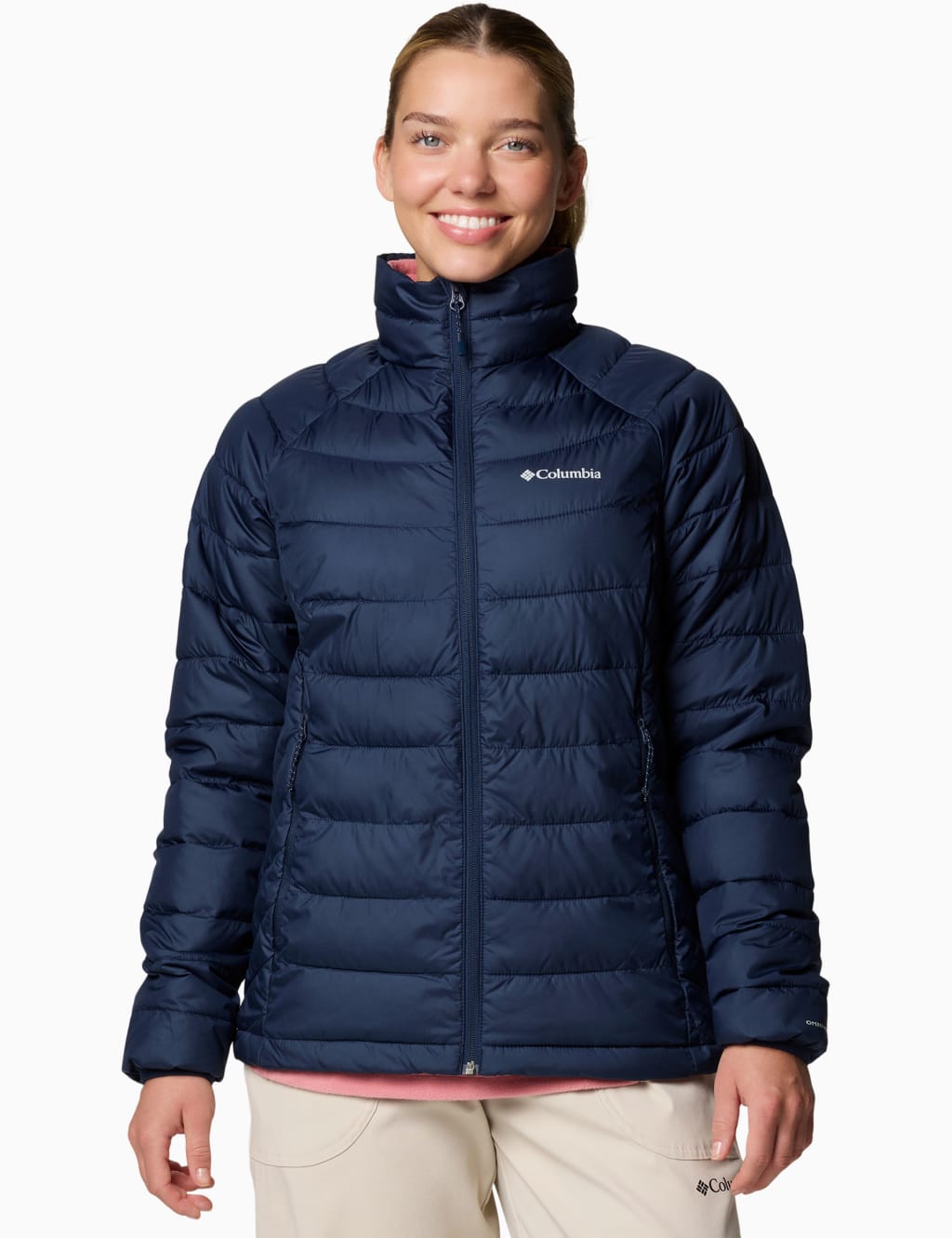 Columbia Female Puffer Jacket - S - Dark Blue, Dark Blue