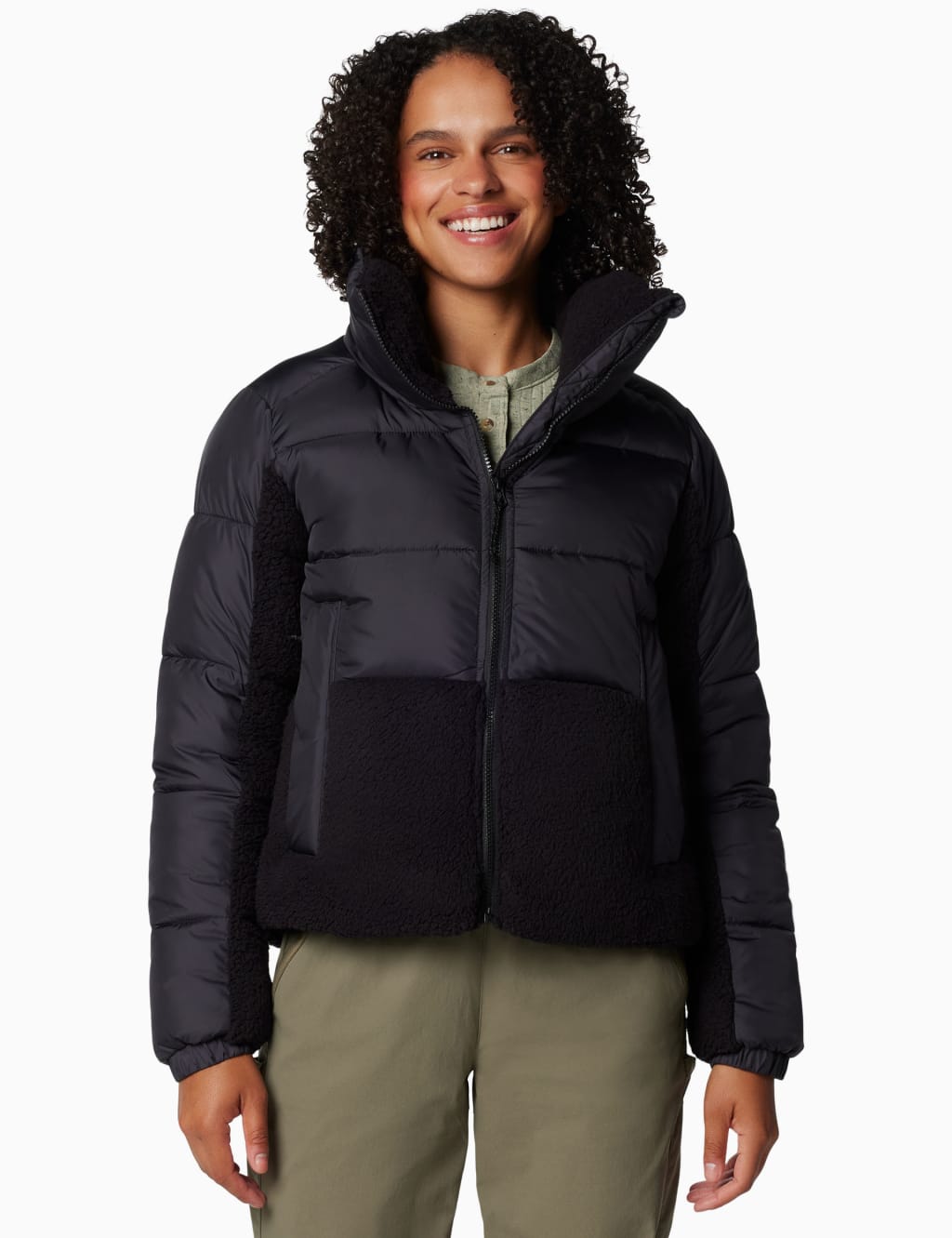 Columbia Female Leadbetter Point II Padded Puffer Jacket - M - Black, Black