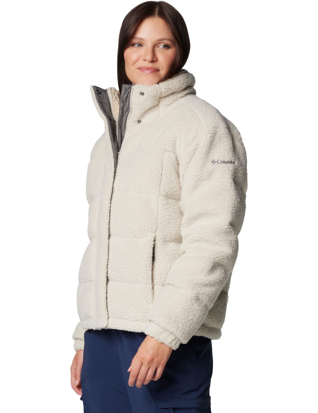 Columbia Female Ruby Falls Novelty Feather & Down Puffer Jacket - XL - Stone, Stone