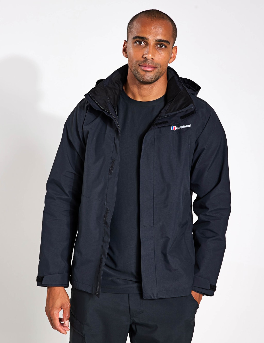 Berghaus Male Hillwalker Interactive Goretex Anorak - Black, Brown,Black