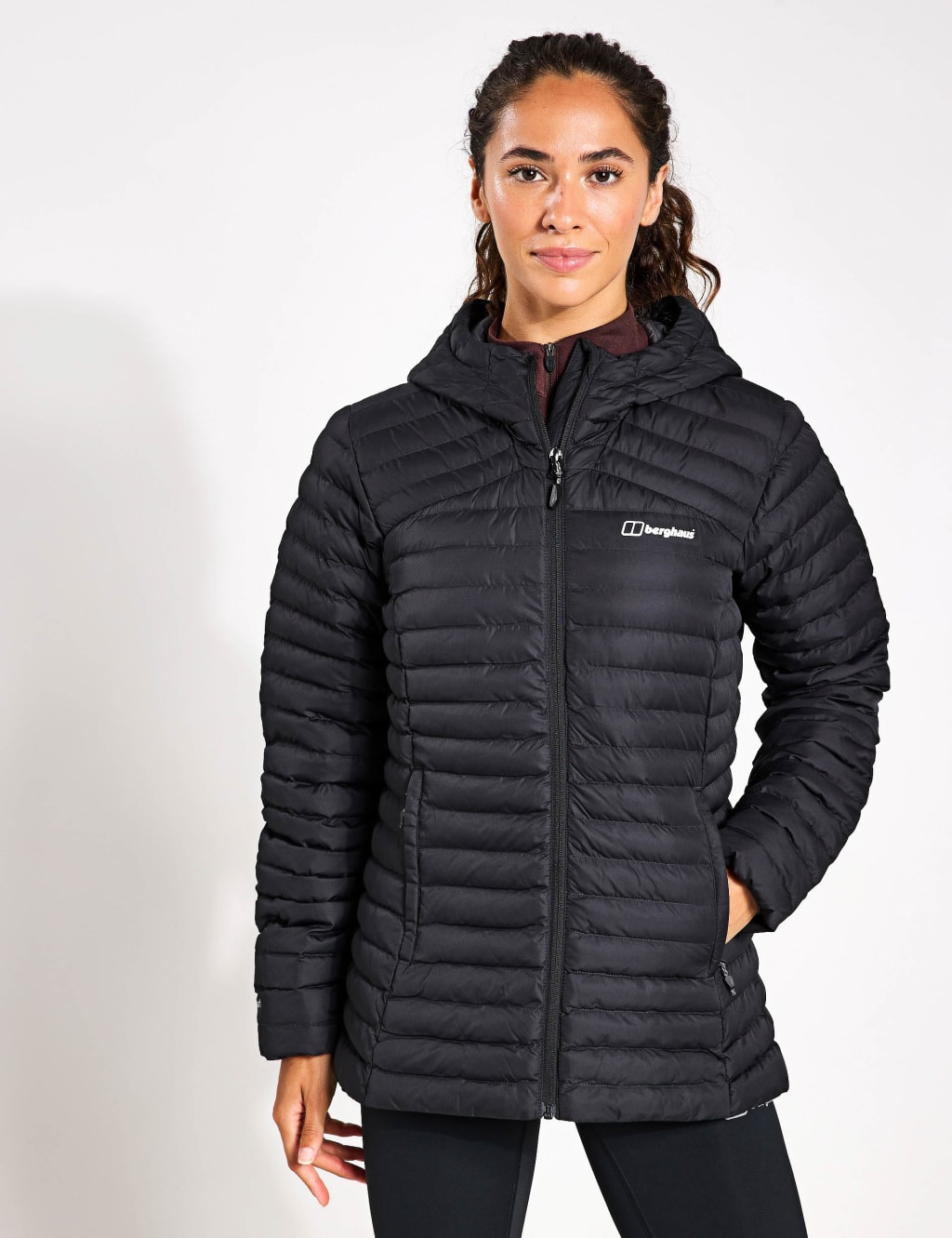 Berghaus Female Nula Micro Puffer Jacket - 12 - Black, Purple,Berry,Black
