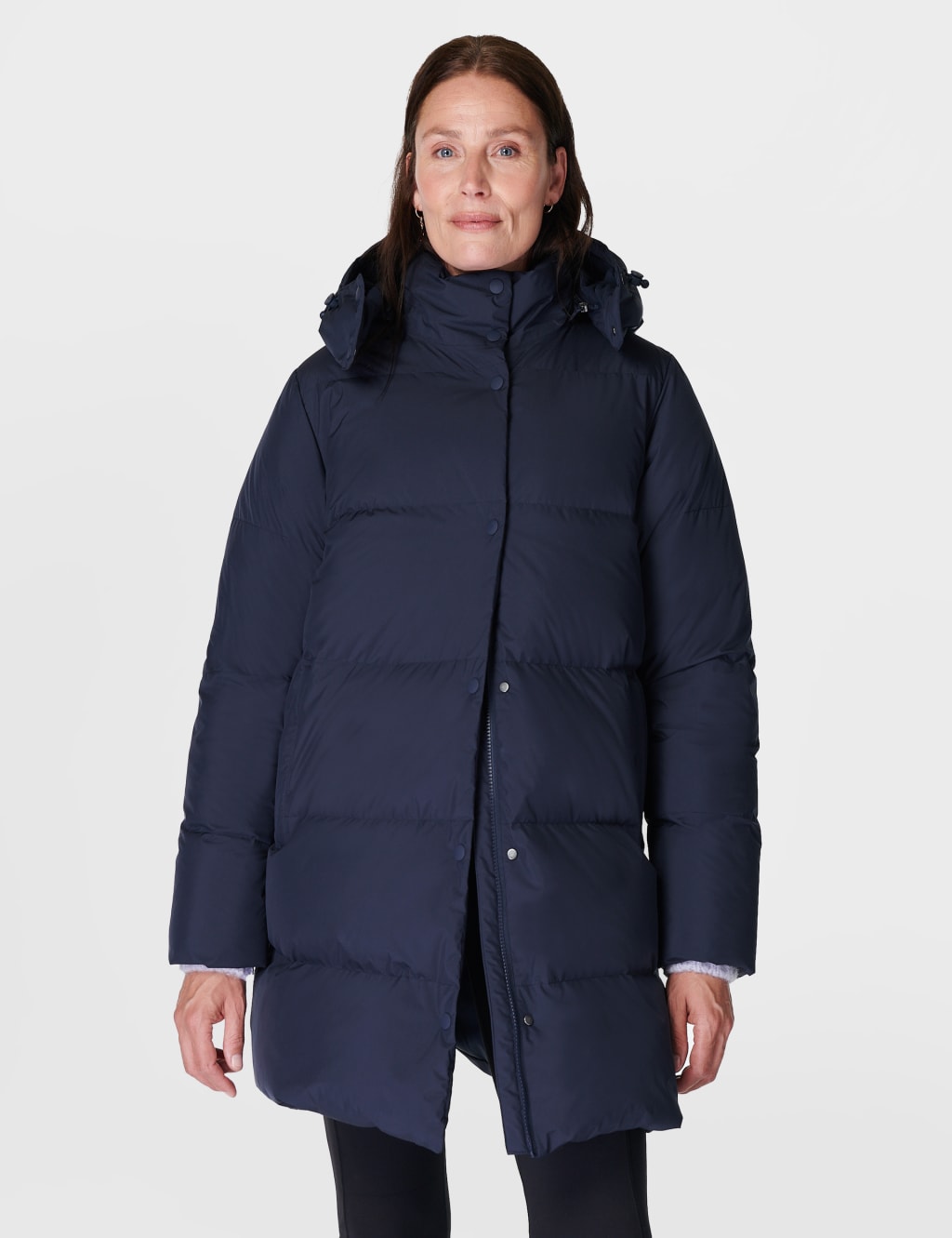 Sweaty Betty Female Padded Hooded Puffer Jacket - L - Navy, Navy