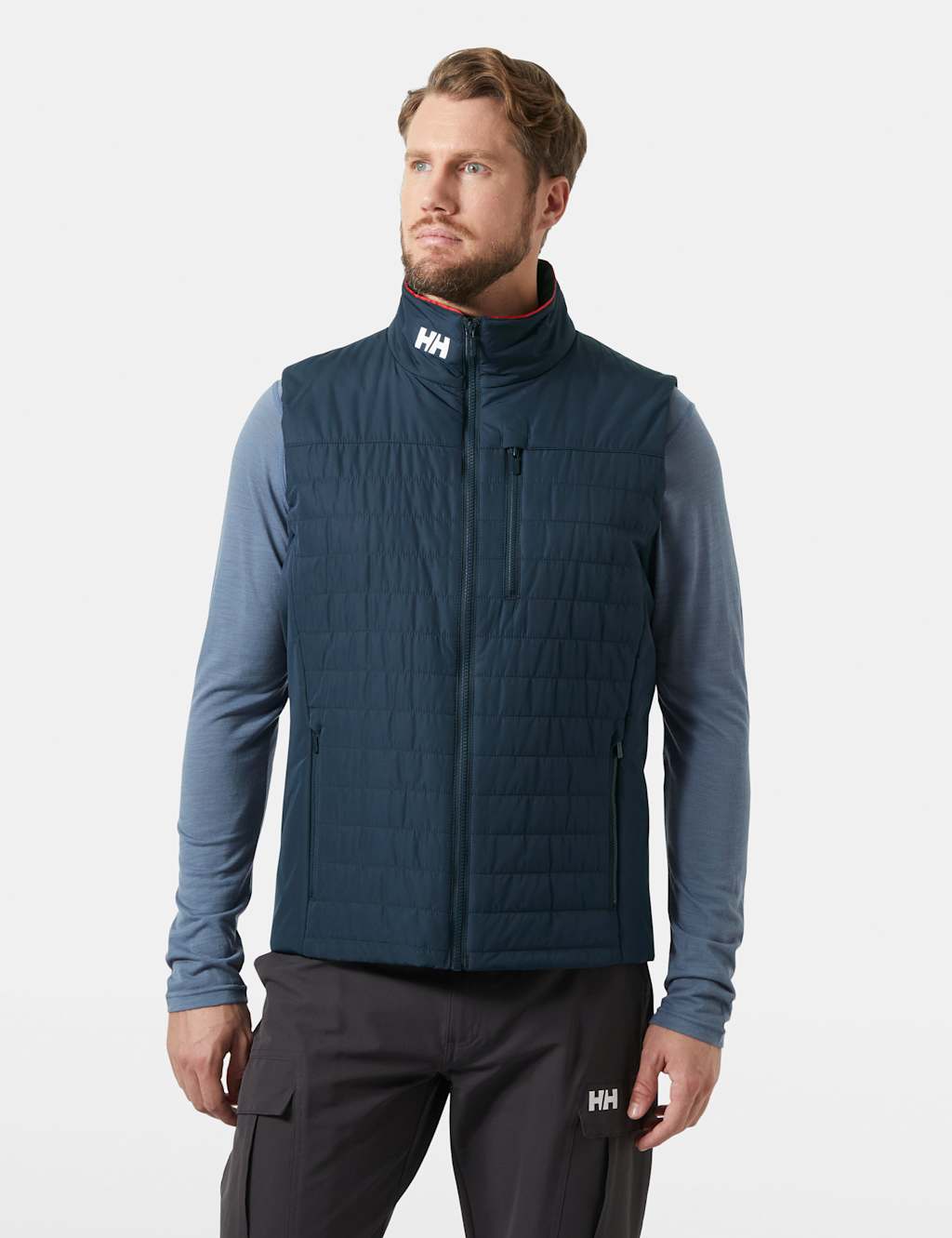 Helly Hansen Male Crew Insulator Gilet - Navy, Navy,Black