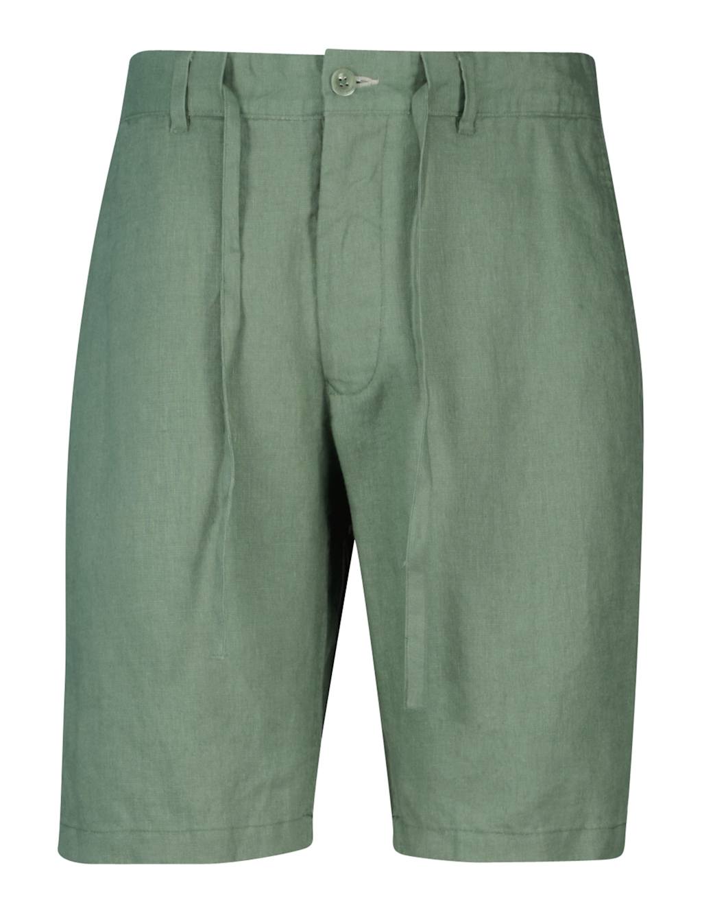 Gant Male Pure Linen Lightweight Shorts - 34 - Green, Green