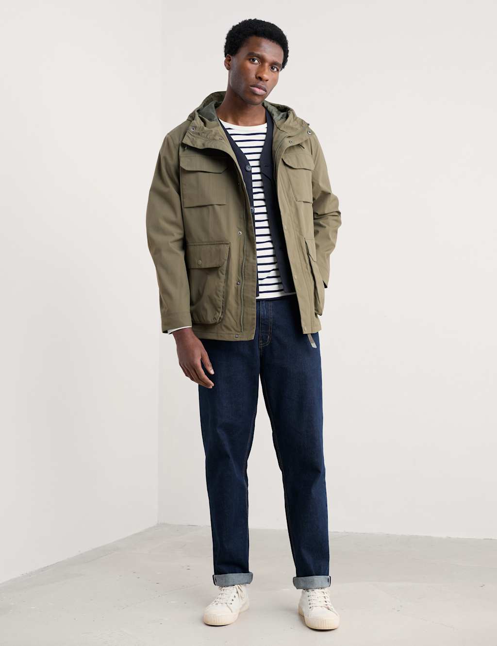 Seasalt Cornwall Male Waterproof Mac - XL - Green, Green