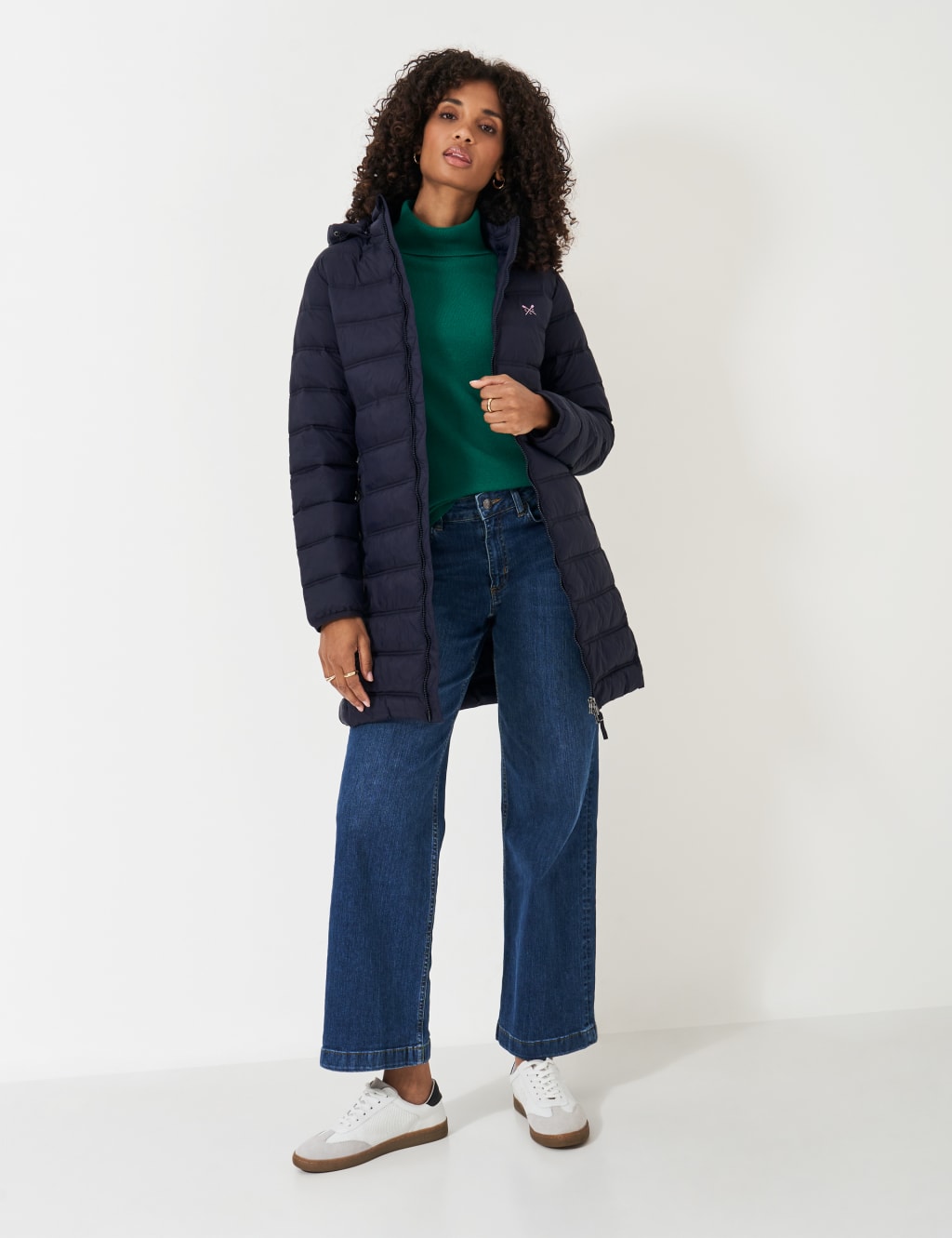 Crew Clothing Female Lightweight Padded Coat - 14 - Navy, Navy