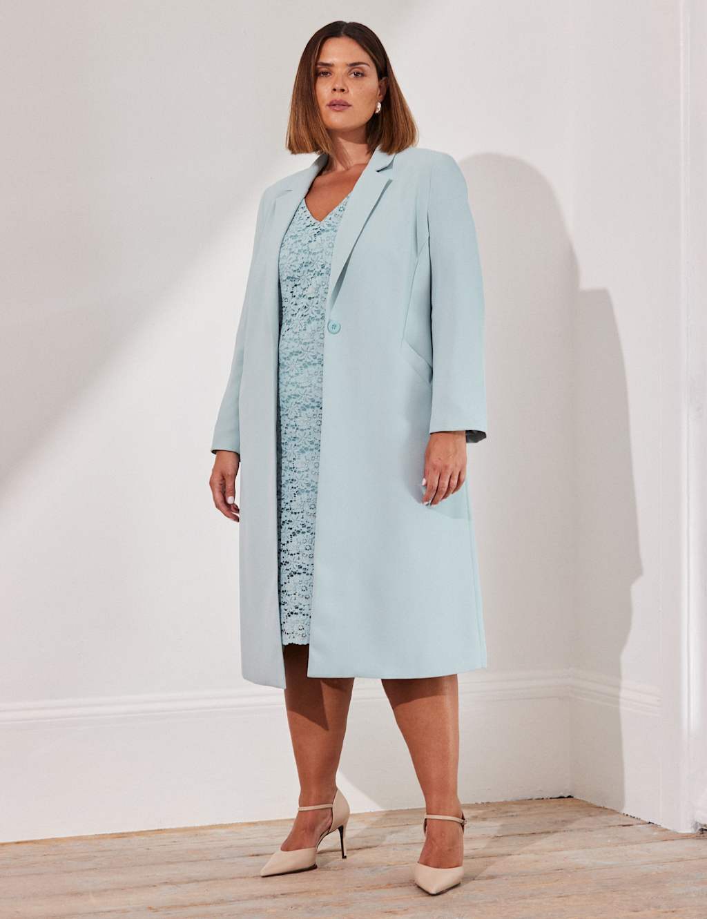 Live Unlimited London Female Longline Tailored Jacket - 18 - Blue, Navy,Blue