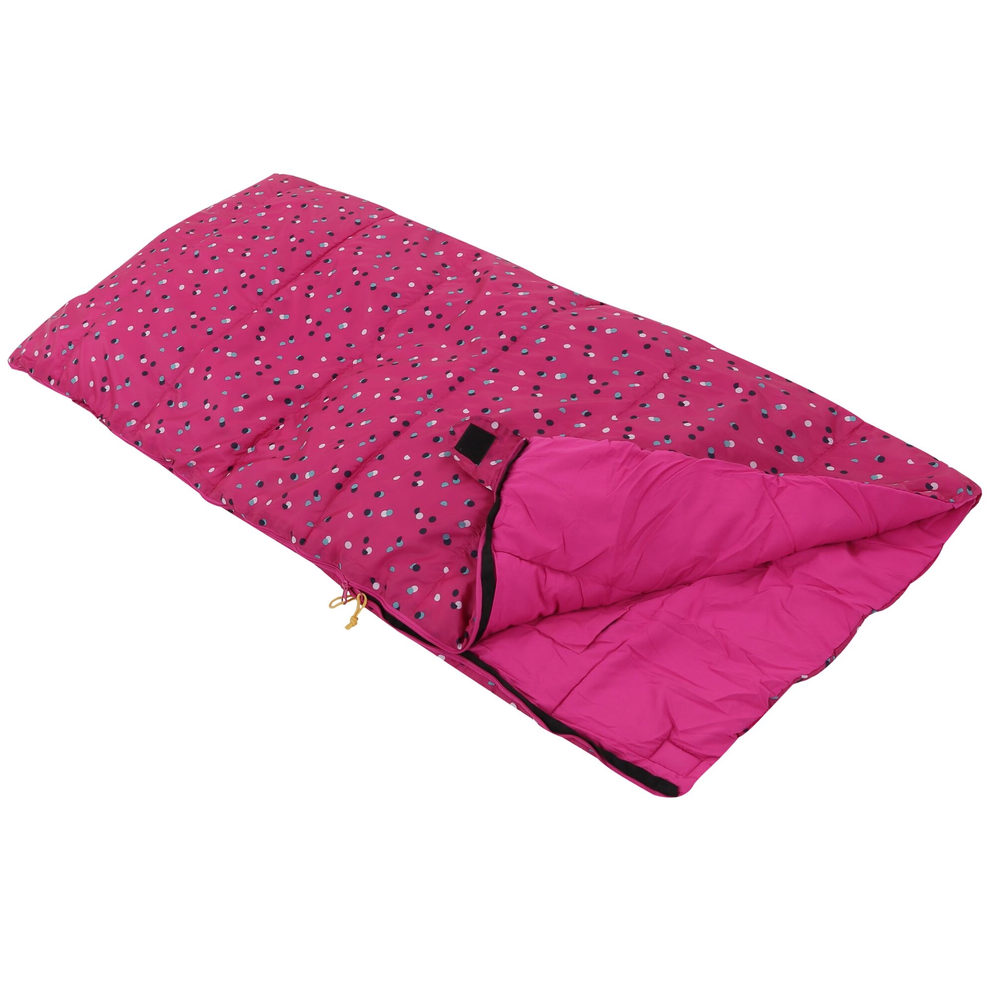 Regatta Maui Kids Polyester Lined Sleeping Bag Cabaret Polka, Size: One Size