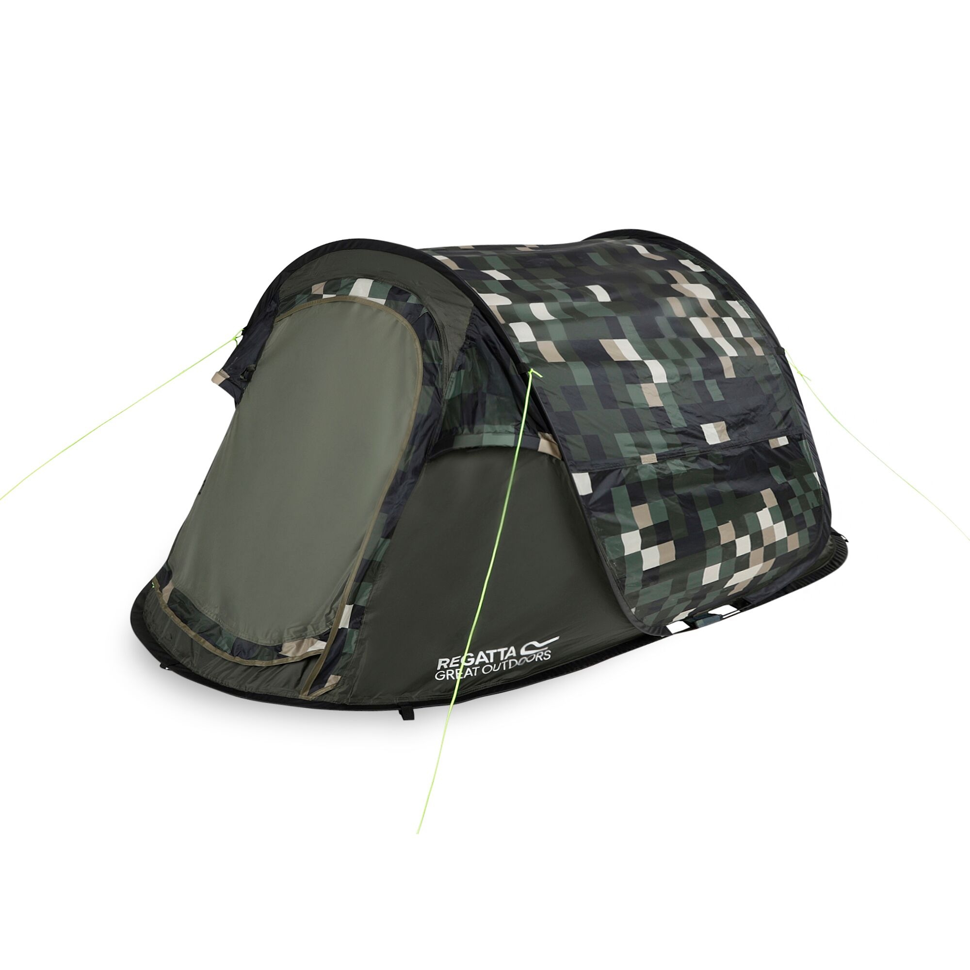 Regatta Malawi II Person Pop Up Tent Green, Size: One Size