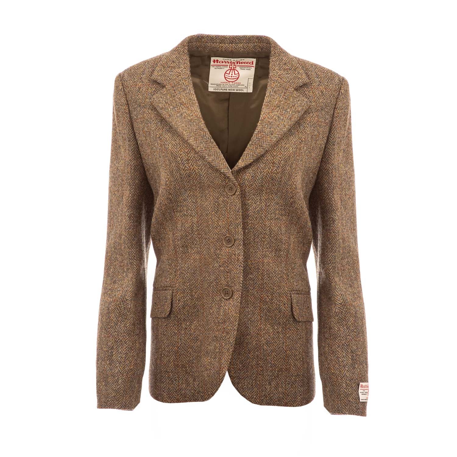 Women's Harris Tweed Rona Jacket Brown Herringbone Brown Herringbone / 6