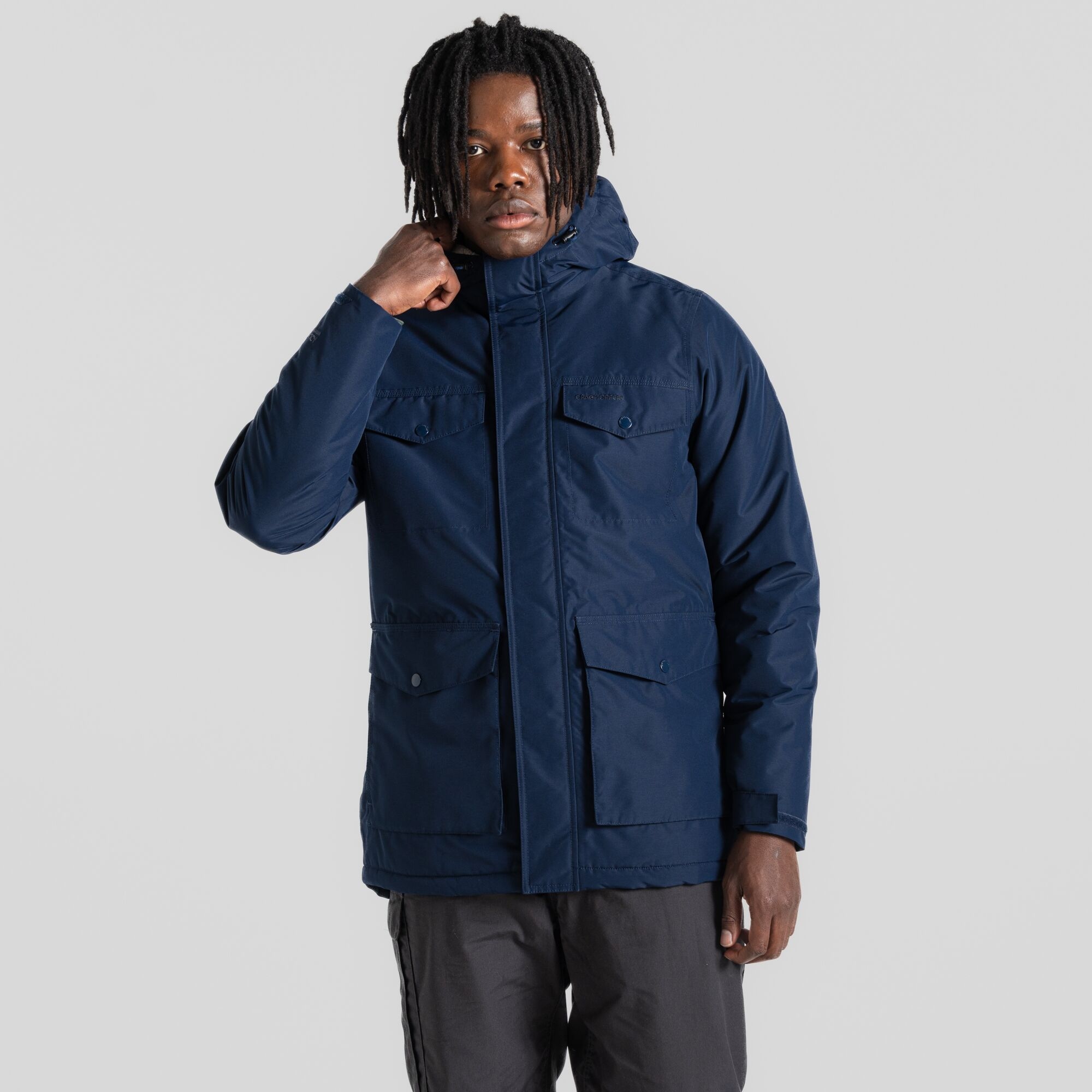 Craghoppers Men's Darragh Waterproof Jacket Blue Navy