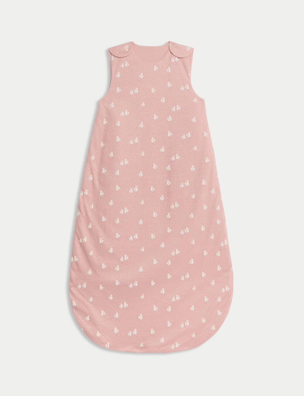 M&S Collection Female Pure Cotton 1.5 Tog Duck Print Sleeping Bag (0-3 Yrs) - 0-6 M - Pink Mix, Pink Mix
