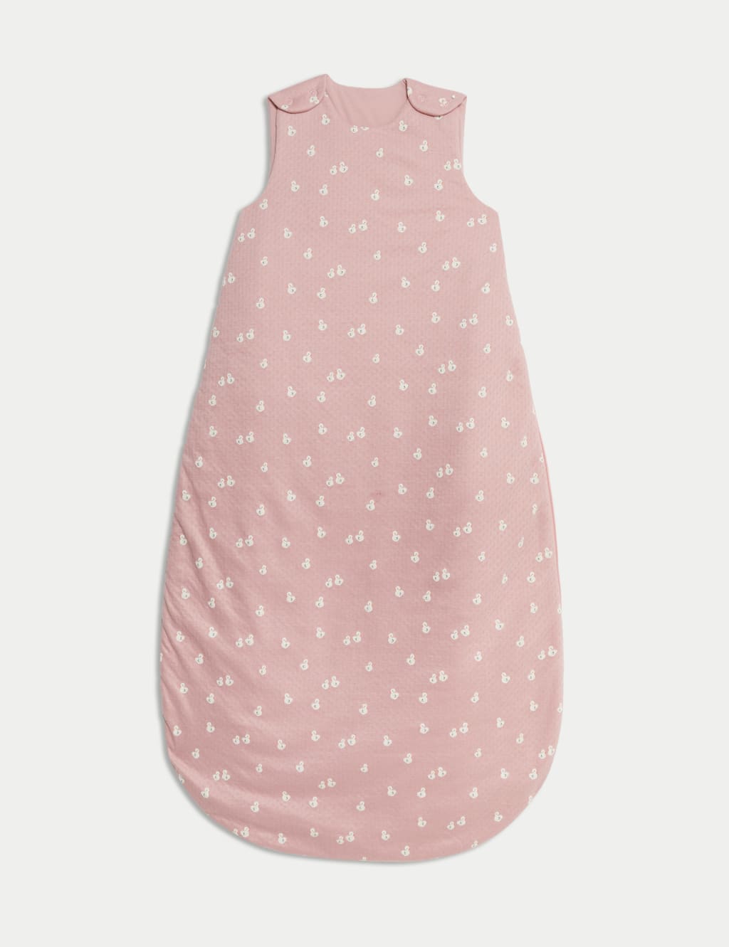 M&S Collection Female Pure Cotton Duck Print 2.5 Tog Sleeping Bag (0-3 Yrs) - 0-6 M - Pink Mix, Pink Mix