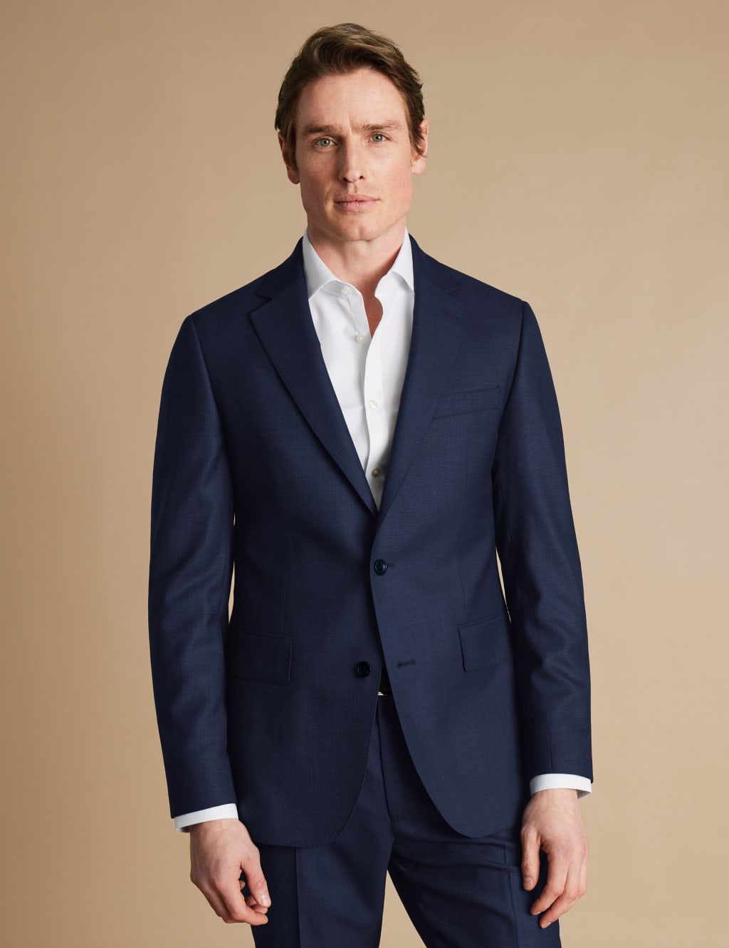 Charles Tyrwhitt Male Ultimate Performance Slim Fit Suit Jacket - 40REG - Dark Indigo, Dark Indigo