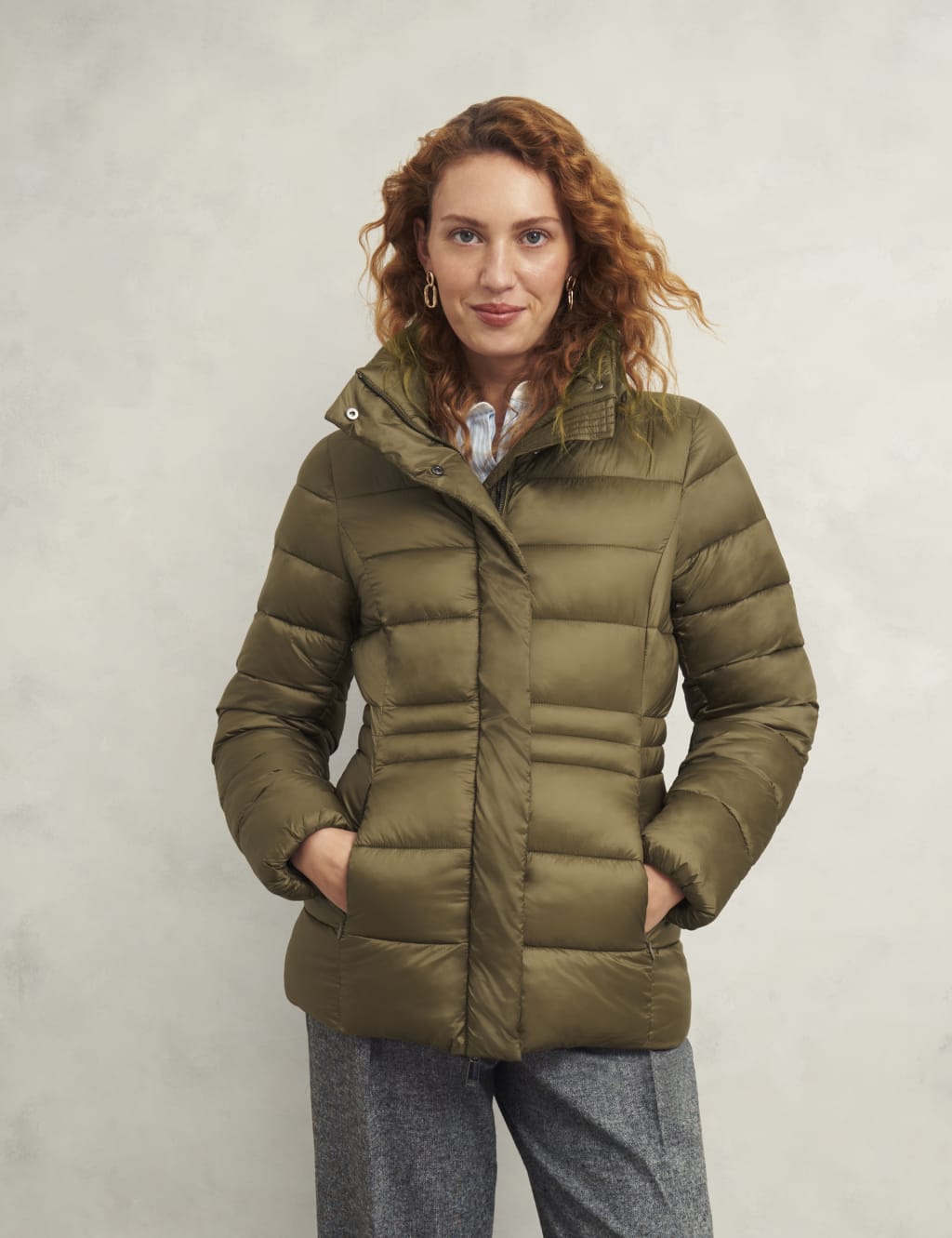 Hobbs Female Padded Hooded Puffer Coat - 12 - Brown, Brown