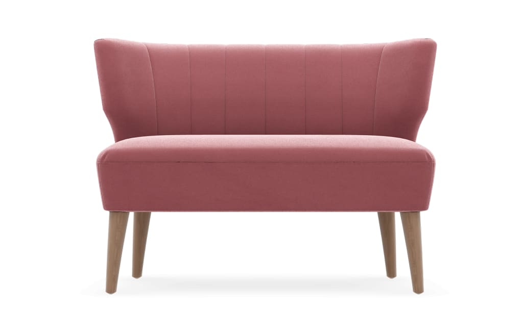 Loft Elsa Loveseat - Dusty Pink, Dusty Pink